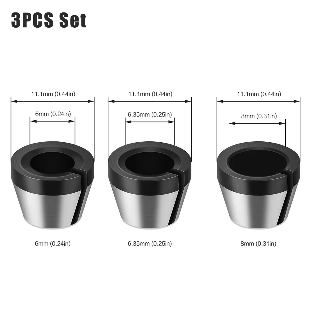 Chuck Router Bit Trimmer Collet Mounting Nut Power Tools For Wood Router Engraving Trimming Machine For Engraving Machine