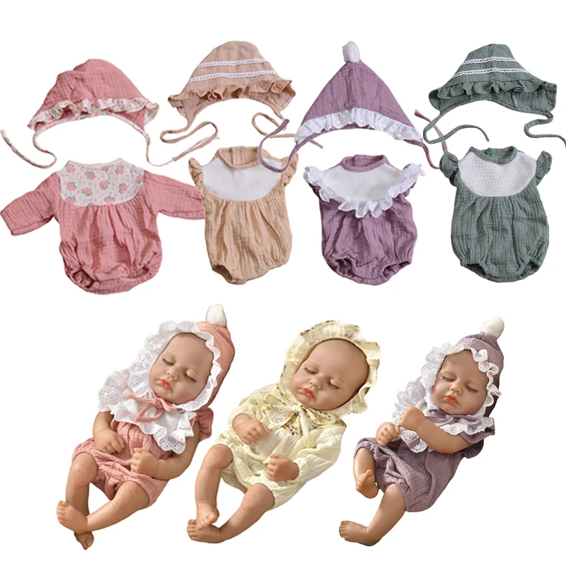 Lovely Doll Clothes for 40cm Reborn Baby Clothes 15inch Doll Bodysuit Exquisite lovely Doll Clothes Accessories Kid Birthday Gif