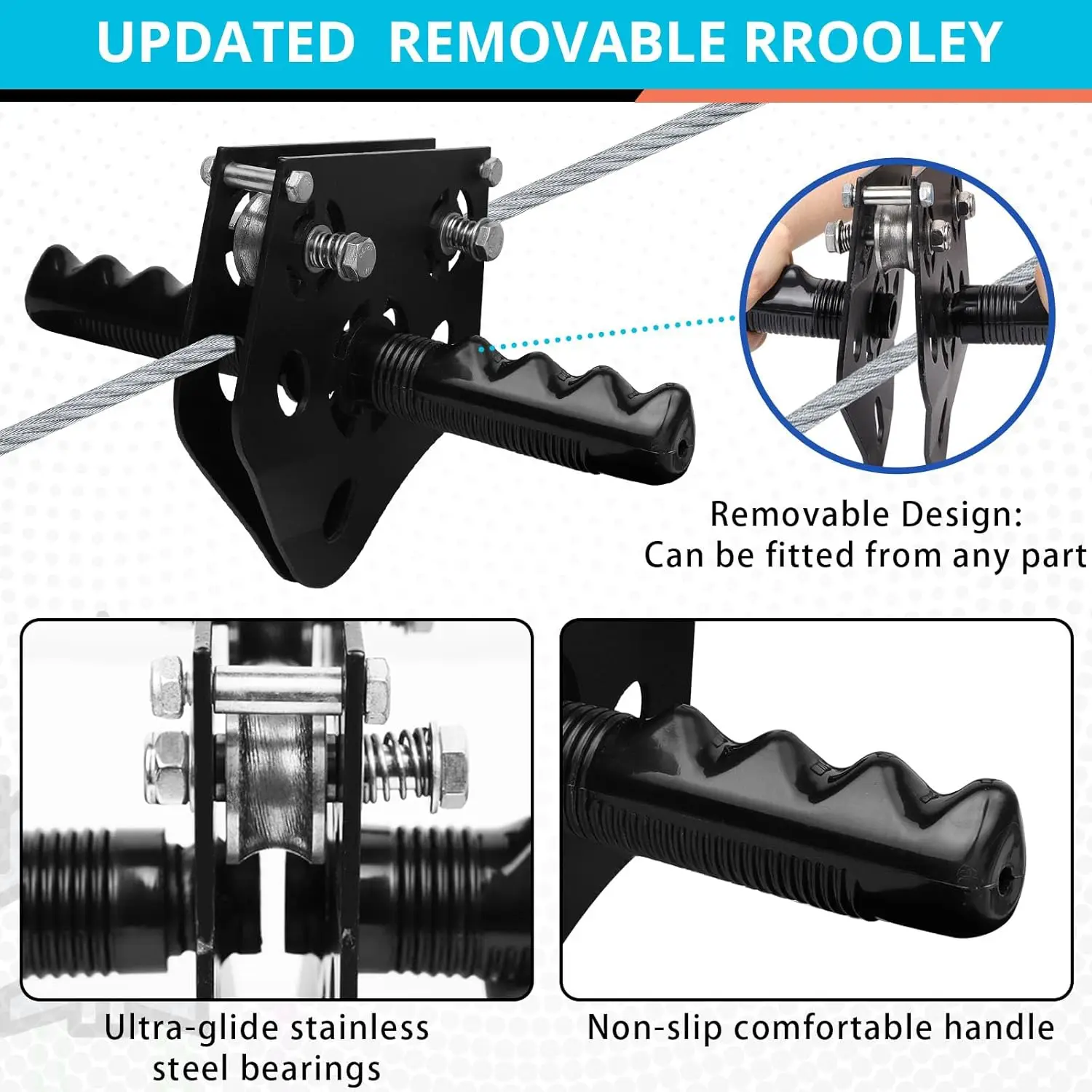 Zip Line Kit for Kids Adults : 120FT Up to 450Lbs - Quick Tighten Zipline for Backyard Outdoor