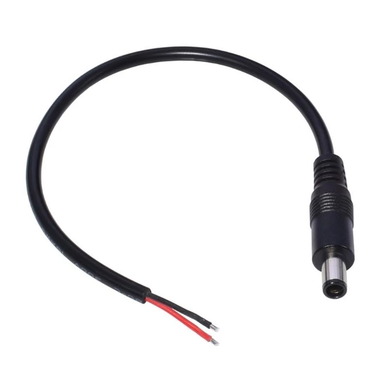 18AWG 7.4mmx5.0mm Plug Male to 2Pin Female Stripped Cable For Laptop Notebook