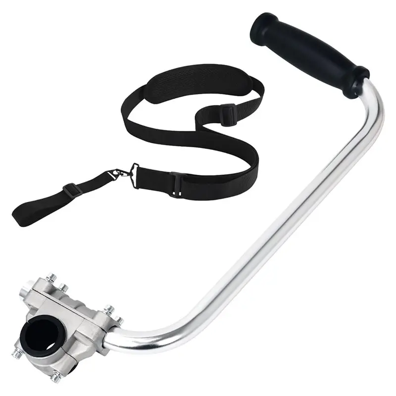 

A26F-Weed Eater Опорная ручка Weed Eater Детали для газонокосилки Алюминиевая ручка триммера для ухода за газоном с плечевым ремнем