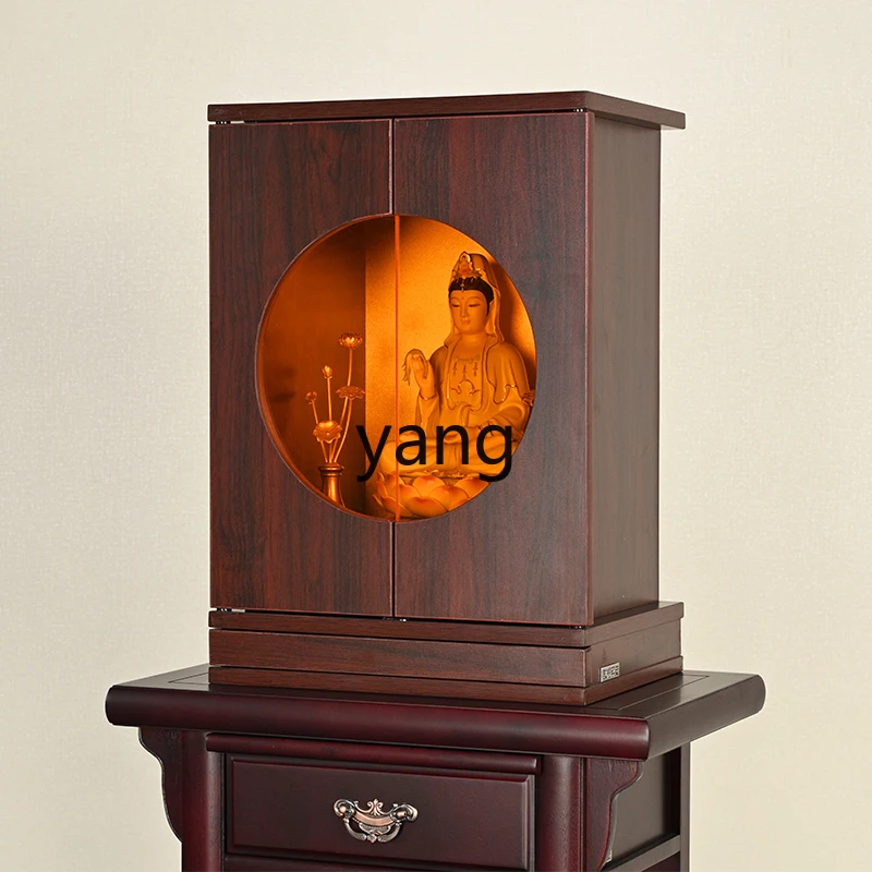 Yjq Wall-Mounted Simple Wall Cupboard Guanyin God of Wealth Household Economical Altar Household