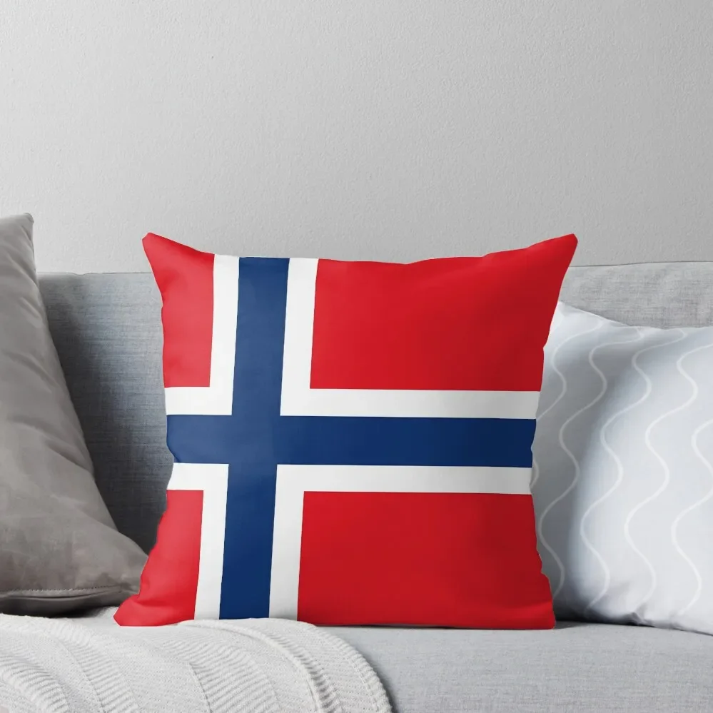 

Norway Norwegian Flag Throw Pillow