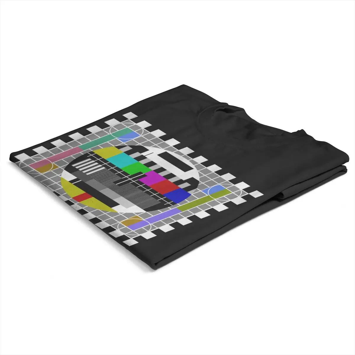 Big bang theory TV Test Pattern  Sheldon T-Shirt Men  Novelty Pure Cotton Tee Shirt  T Shirt Graphic Printed Clothing