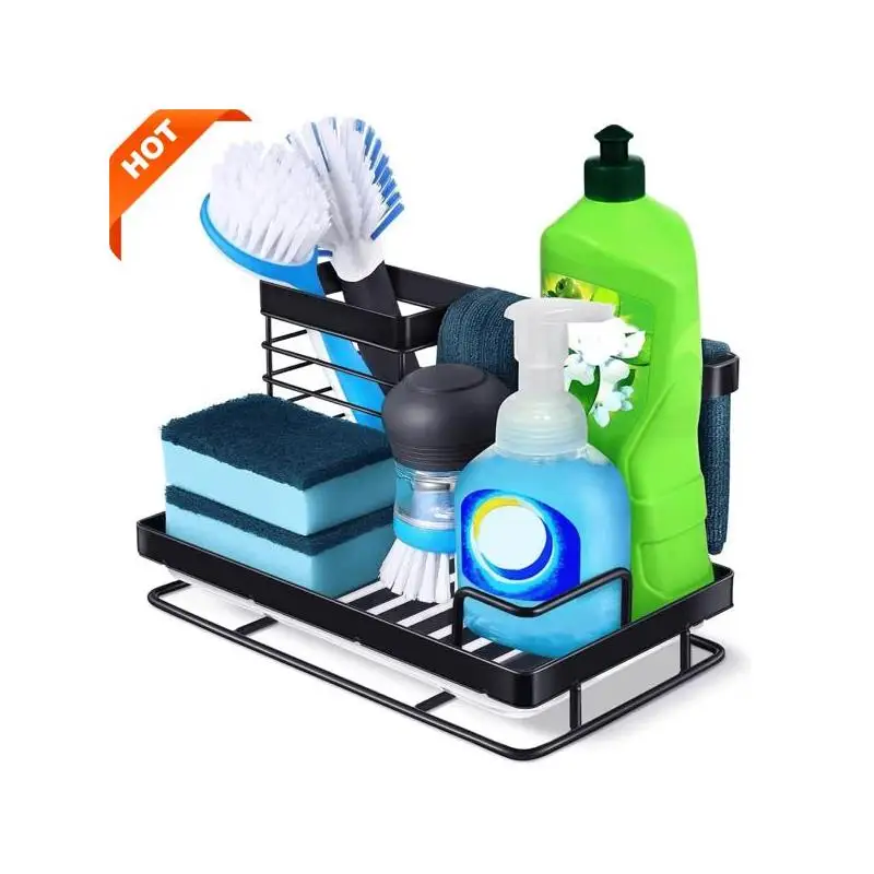 

Органайзер для раковины из нержавеющей стали для губки, щетки и кухонной утвари