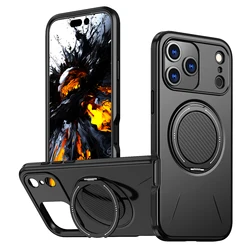 360° Magnetic Bracket Phone Case For iPhone 17 Air 11 12 13 14 15 16 17 Pro Max For Magsafe Shockproof Stand Holder Cover Funda