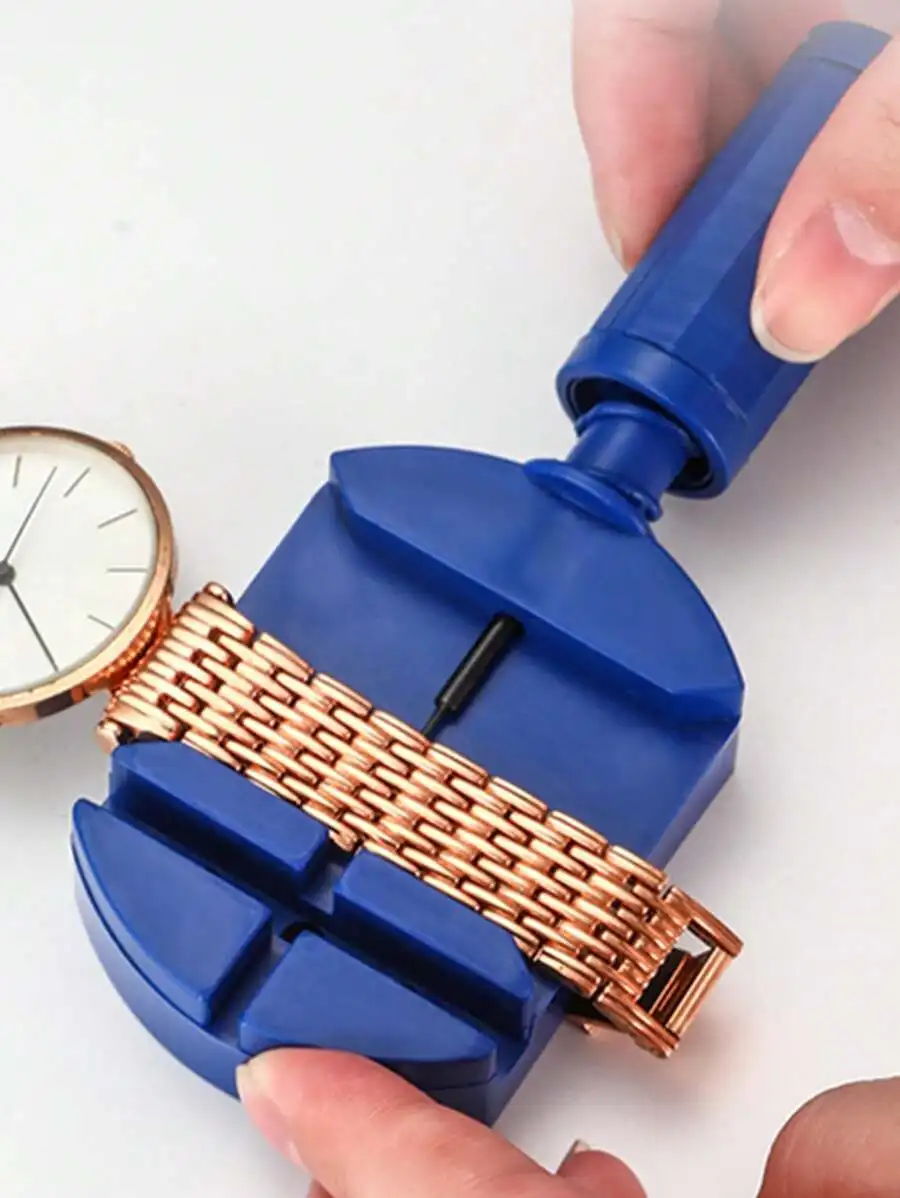 

Инструмент для снятия и регулировки звеньев синего ремешка для часов, для ремонта металлических браслетов