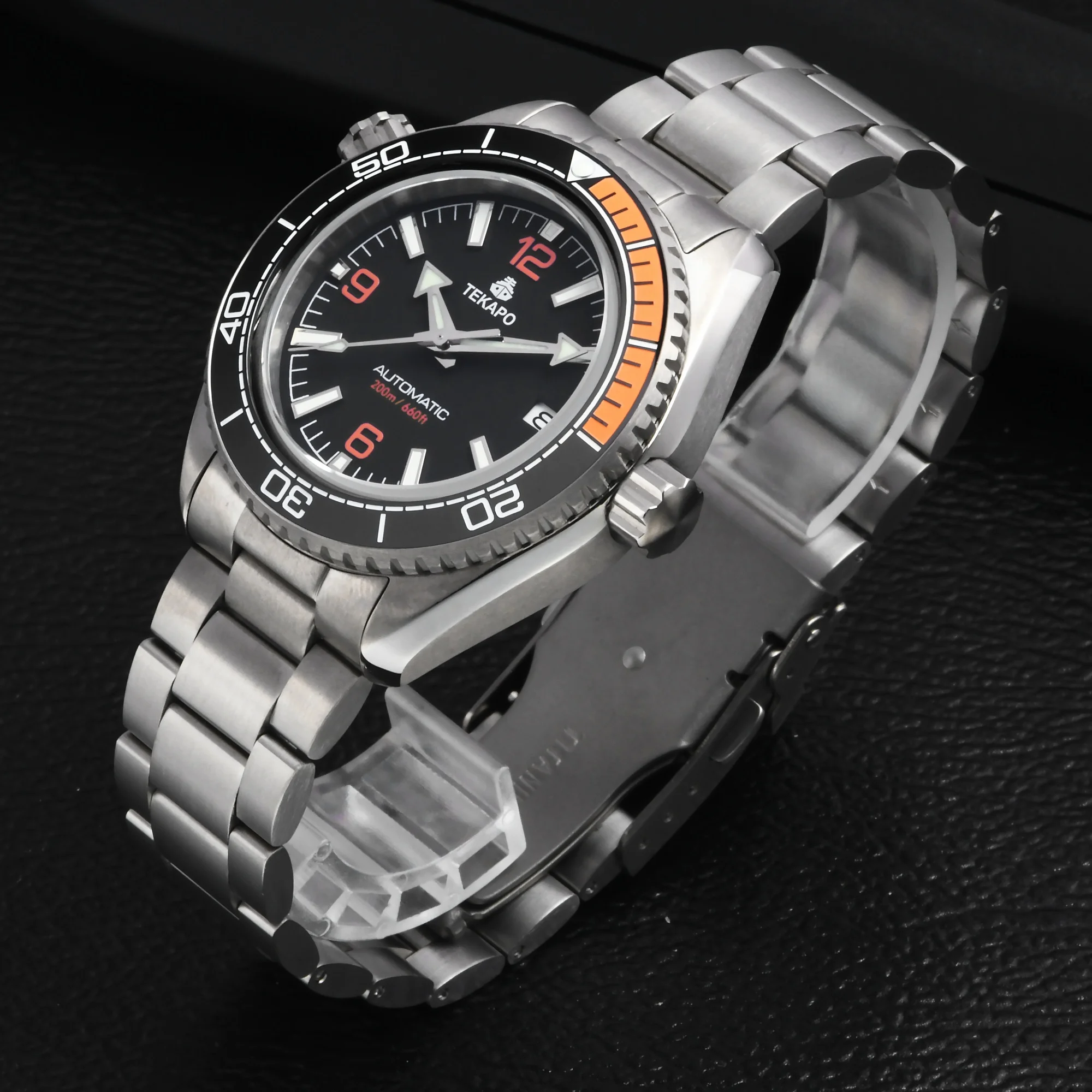 TEKAPO Brand T5 With Helium Valve Titanium Diving Watch Mechanical