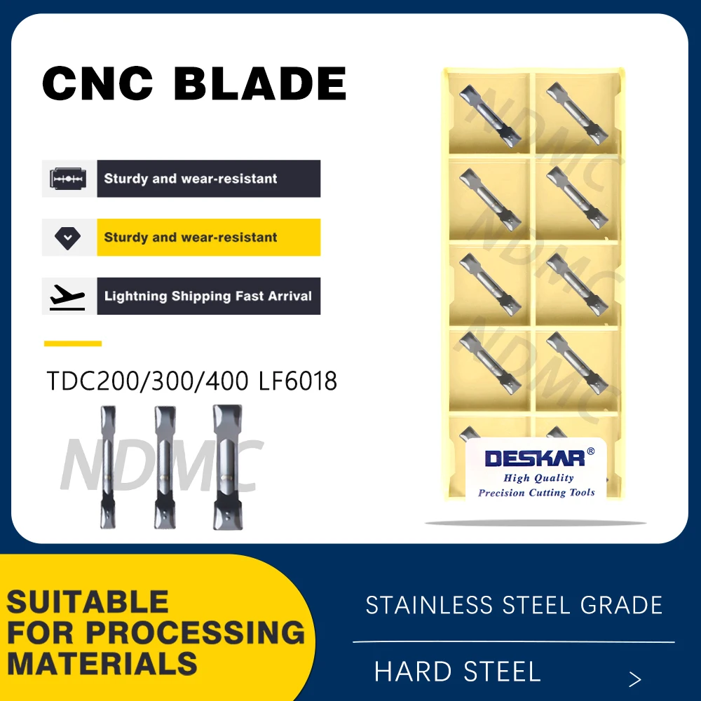 

TDC200 LF6018 TDC300 LF6018 TDI400 LF6018 Lathe Slotting Tool Hard Alloy Blade For Processing Stainless Steel Wear-resistant CNC
