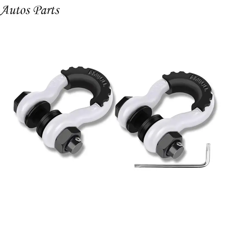 57BA 3/4 "أغلال D-حلقة أغلال وعرة غير قابلة للكسر القوس المسمار الثقيلة D-حلقة الكربون الصلب دائم للمركبات الطرق الوعرة