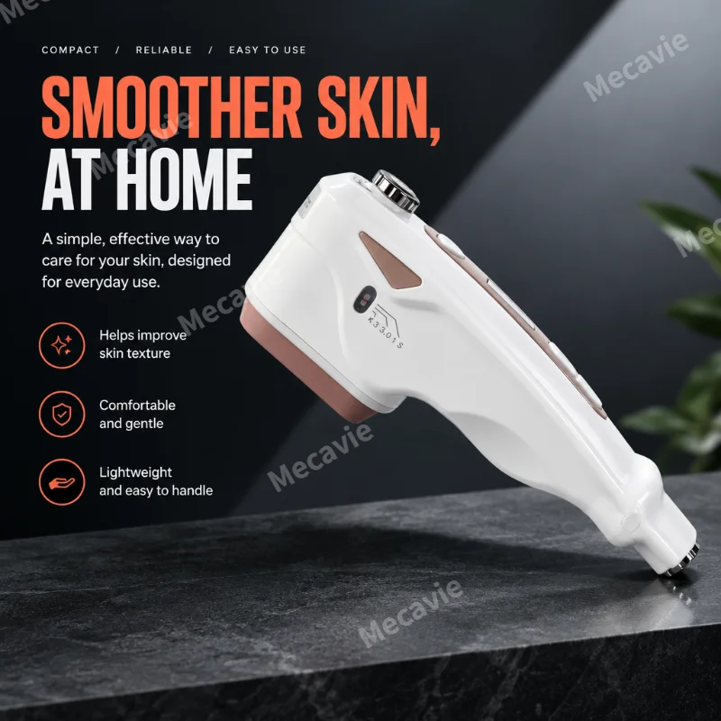 Miniskin Portable Hifu Skin Lifting Device For Home Use With Adjustable Intensity Levels Color Screen Display And Precision