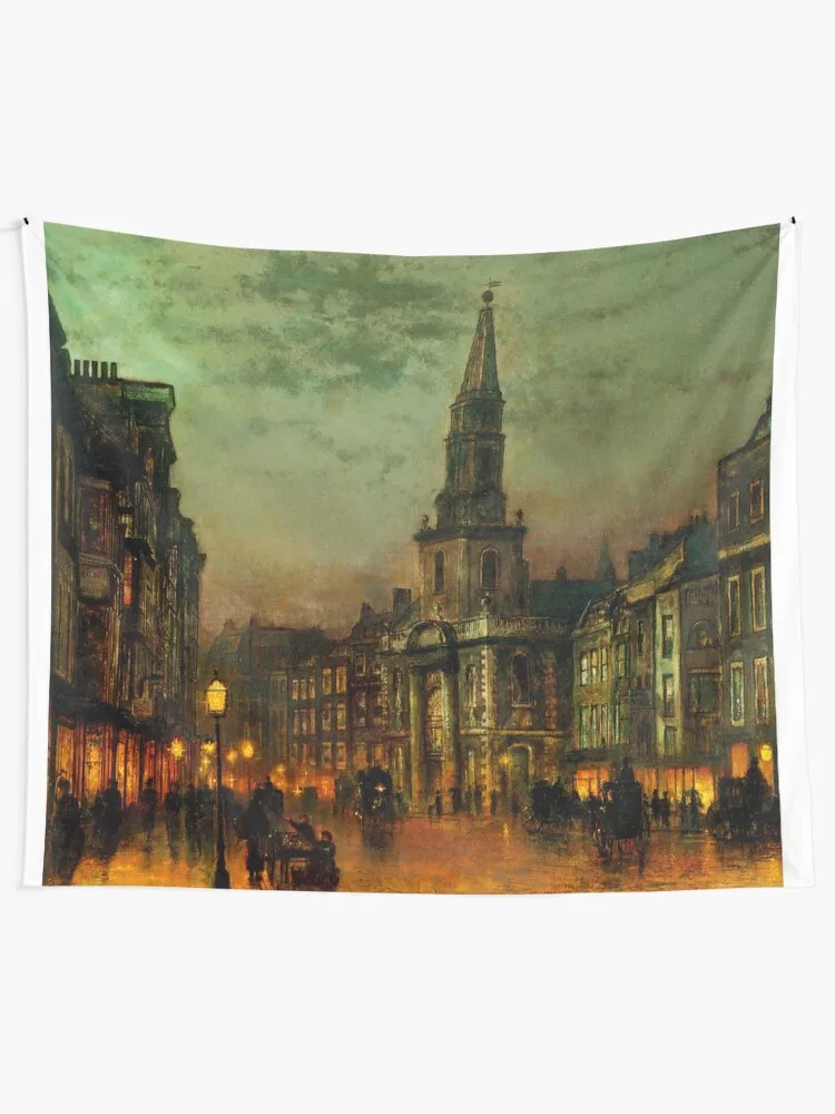 John Atkinson Grimshaw - Blackman Street London Tapestry Wall Tapestries Room Decorating Decor Home