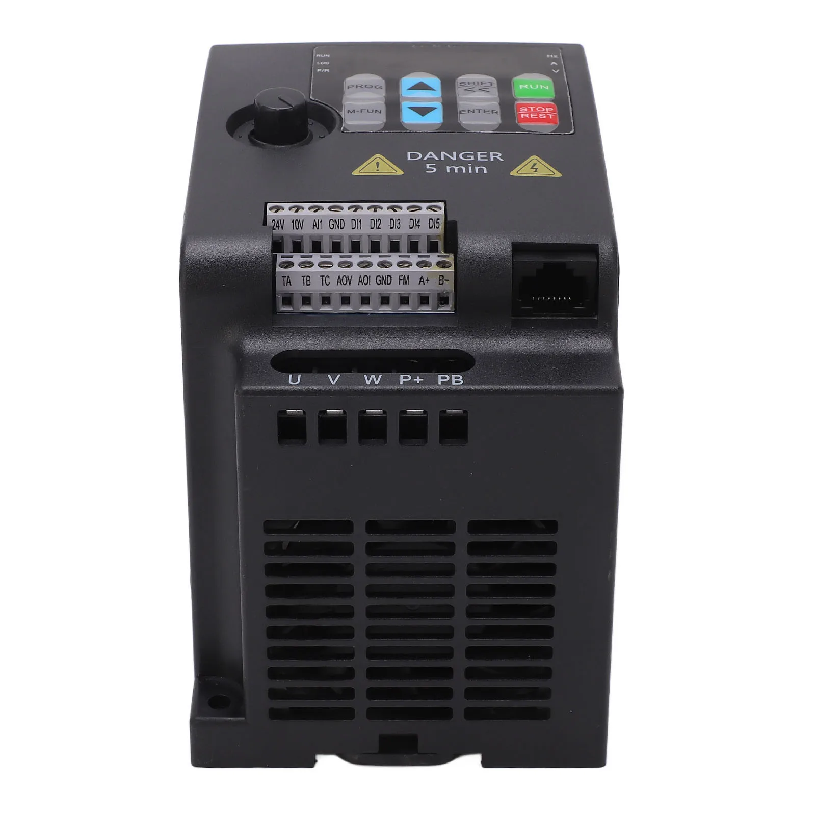 Motor Speed Controller Frequency Inverter Multi Control Modes Strong Load Capacity AC220V Input AC0‑220V Output for Water Pump