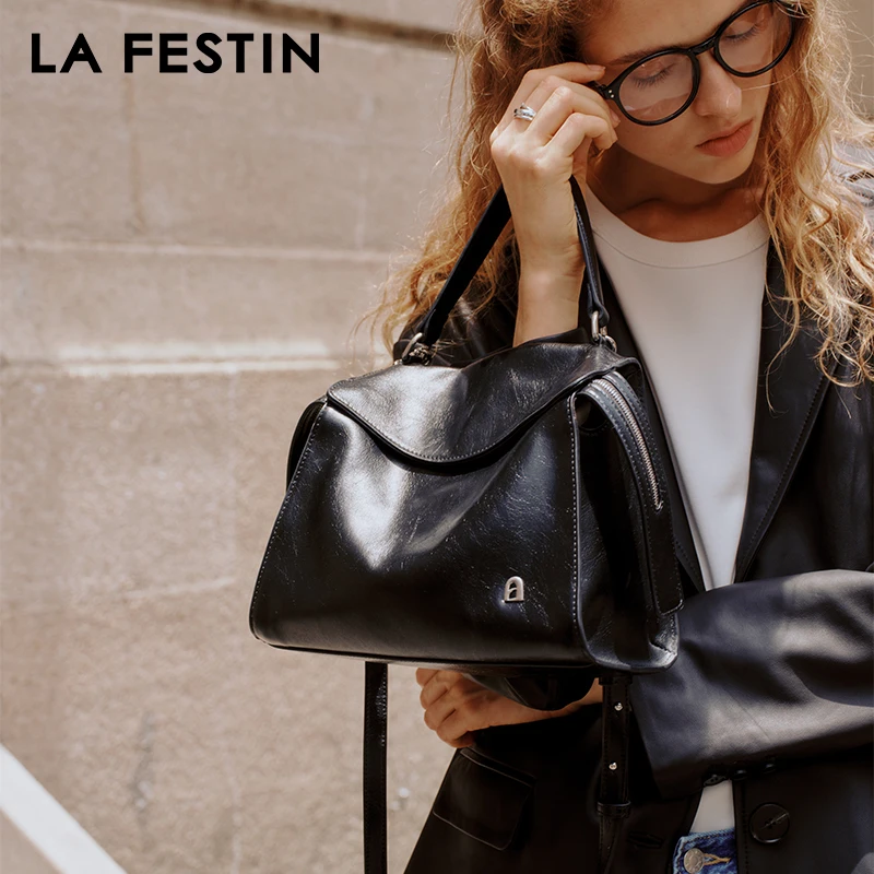 LA FESTIN-Bolso de mano Original para mujer, bandolera de marca de lujo, informal, de diseñador, a LA moda, novedad de 2024