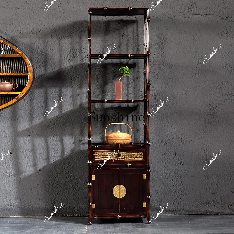 Chinese-style Bogu frame Duobao Pavilion display cabinet Floor-to-ceiling tea storage  FT