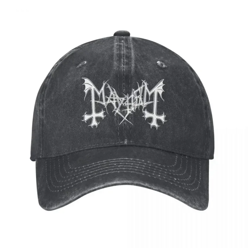 Y2K Mayhem Band Baseball Accessories Vintage Distressed Washed Snapback Cap Unisex Outdoor Activities Caps Hat