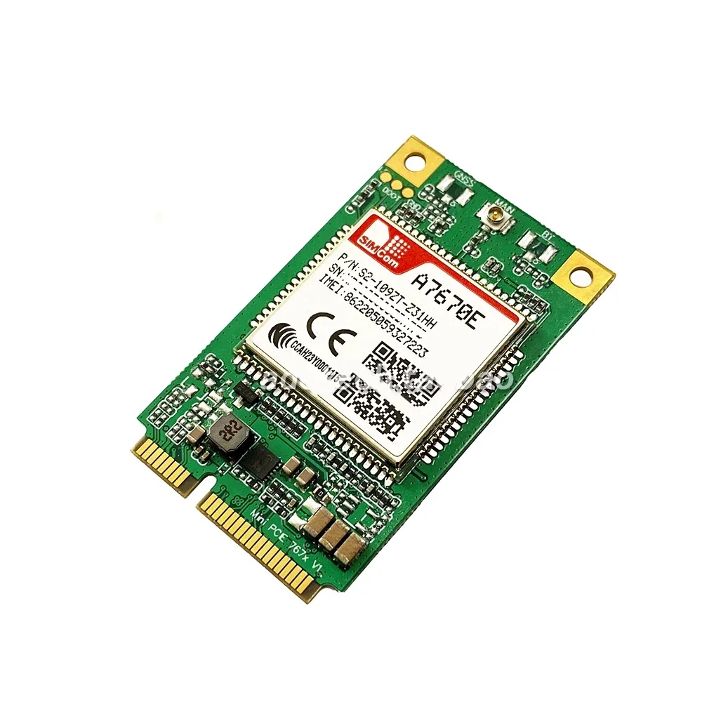SIMCOM A7670E MINIPCIE CAT1 LTE 4G Module A7670E-LASE sans GPS sans emplacement SIM Communication sans fil SIMCOM A7670E MINIPCIE CAT