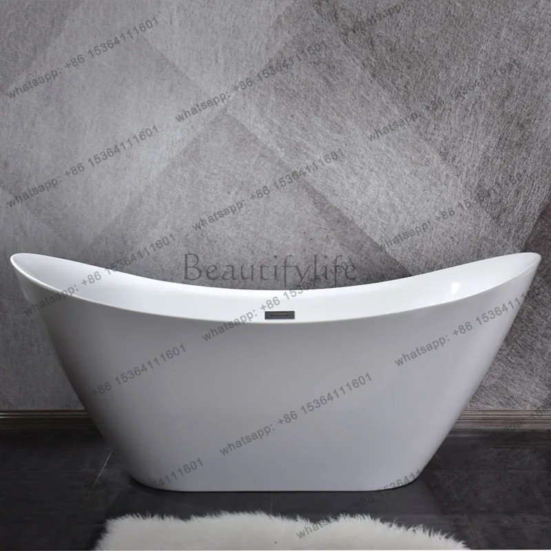 

Acrylic freestanding boat Nordic hotel engineering art bathtub