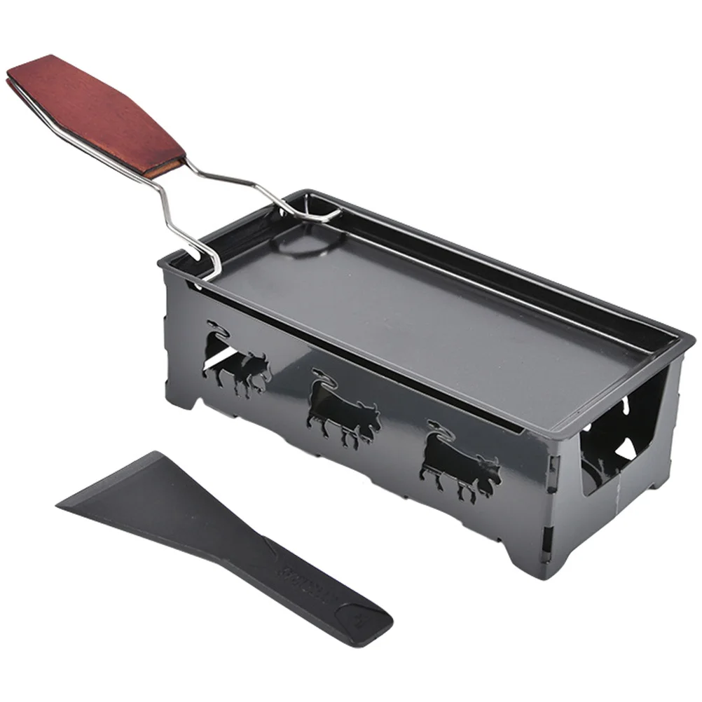 

1Set Mini Non-Stick Cheese Oven Heat Insulated Handle Iron Cheese Melting Pan for Home Outdoor Cooking Kitchen Essentials