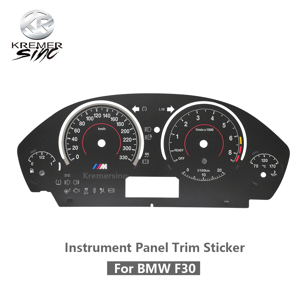 330km/h Gauge Face Dashboard Cover Sticker Instrument Panel Trim For BMW F30 F31 F34 F35 F32 F33 F36 Dashboard Layer Sticker