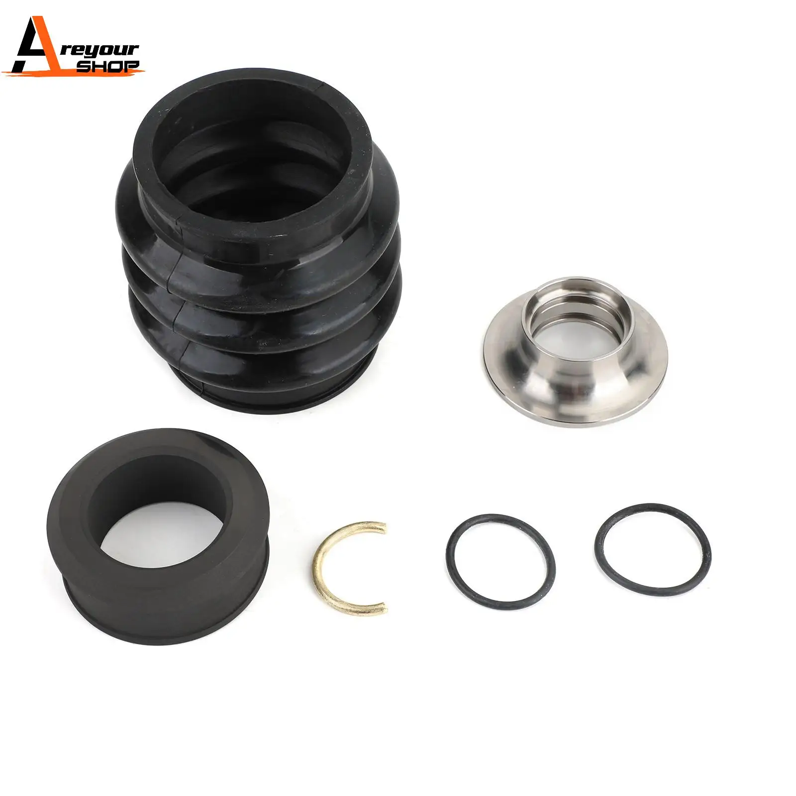 

Areyourshop 4-Tec Carbon Ring Seal Drive Line Rebuild Kit & Boot for Sea Doo RXP RXPX RXTX 271000422 Boat Accessories Parts