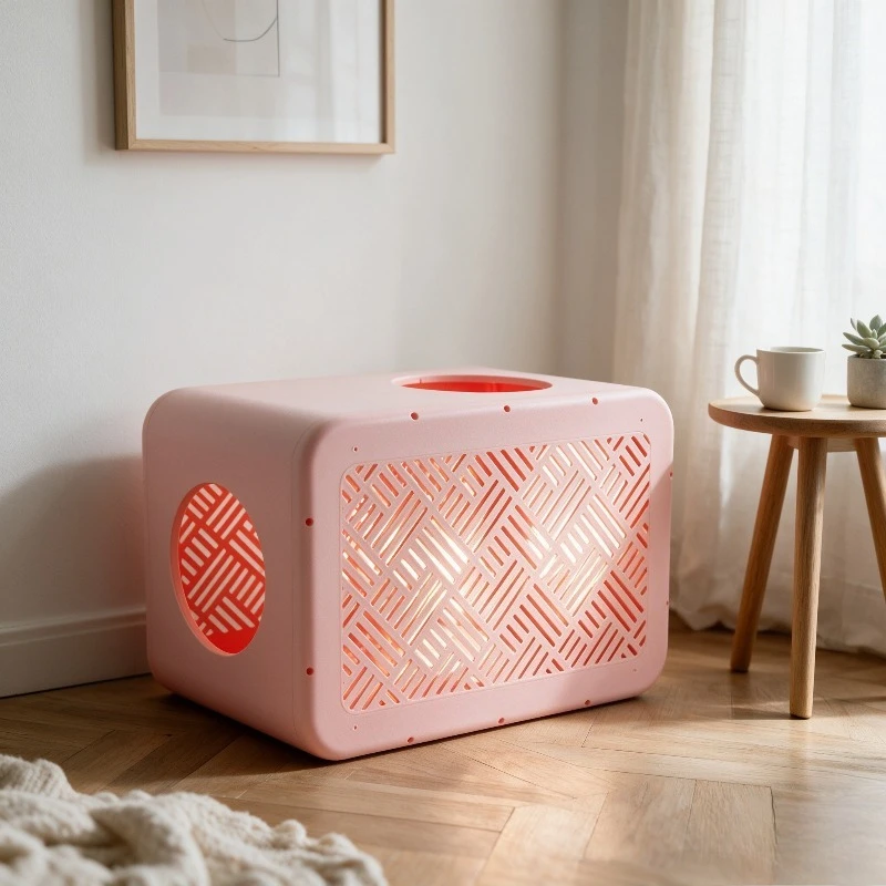 Spacious Rabbit Hideout House, Modular Cube Cat Bed Shelter for Small Pets, Breathable Play Tunnel Toy, Multi-color Combo.