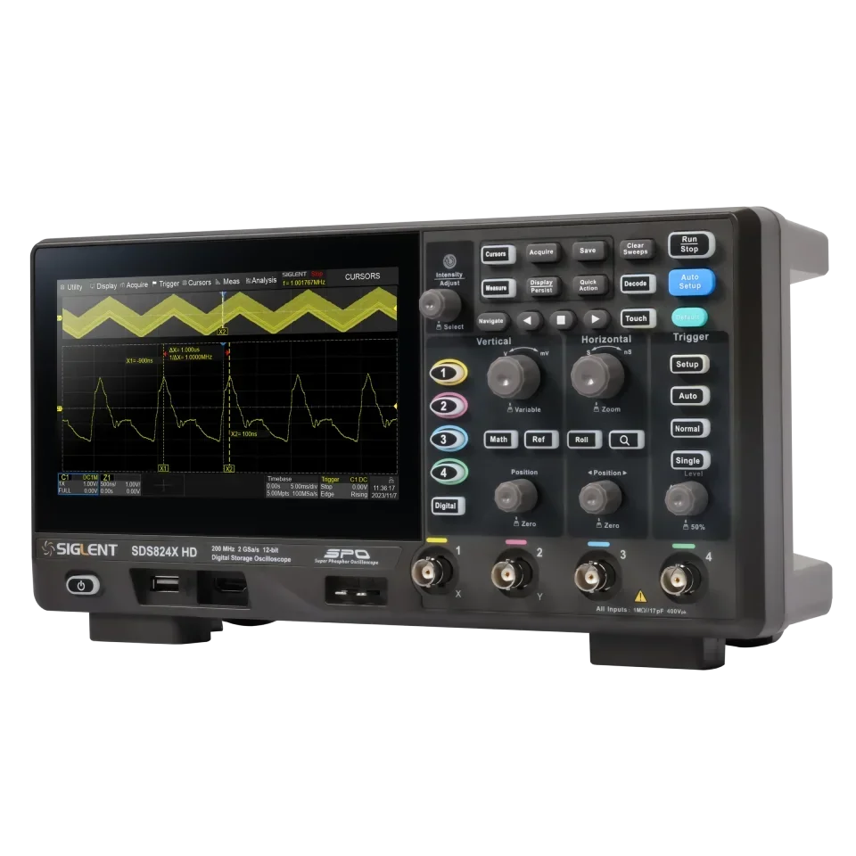 Siglent SDS800X HD راسم ذبذبات التخزين الرقمي، 4 قنوات راسم الذبذبات، أداة القياس