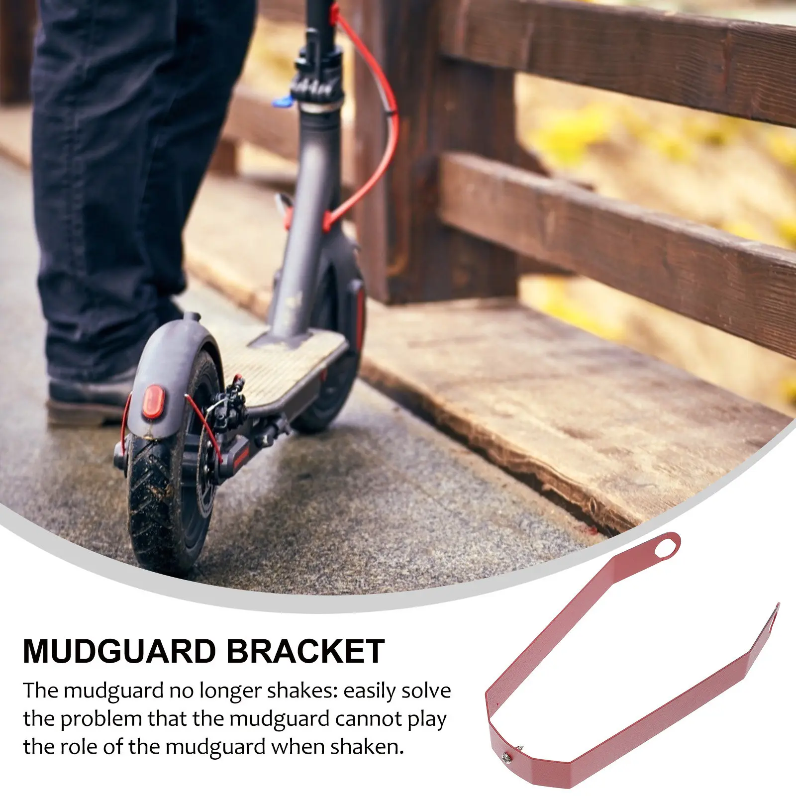 

1Pcs Electric Scooter Mudguard Support Bracket Rear Fixing Mount Keeps Rider Clean in Rain Strong Mudguard Stand Scooter