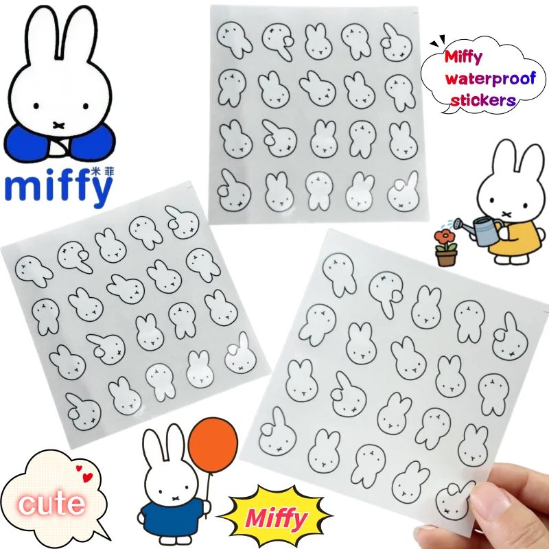 

Miffy stickers high color value animation cartoon animation modeling creative men's and women's water cup waterproof stickers