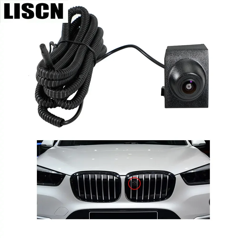 Car Parking LOGO HD Front View Camera Waterproof Night Vision For BMW X1 F48 2015 2016 2017 ~ 2020 With Electroplated Grille
