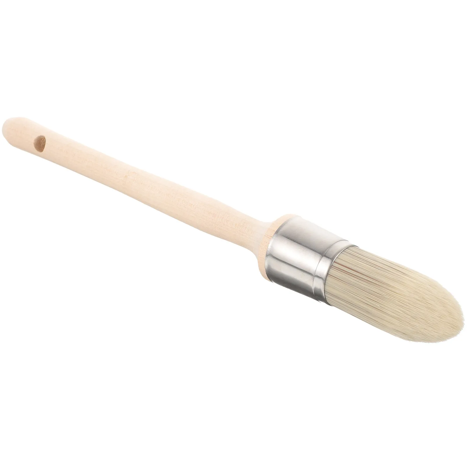 

Oil Paint Brush Wooden Handle Tapered Filament Edge Painting Tool Round Trim Corner Paint Brush for Walls Furniture Home
