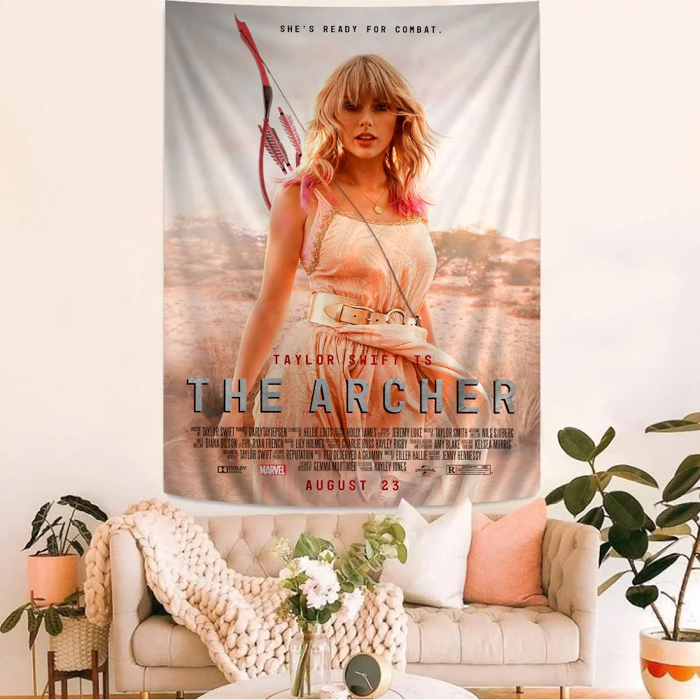 T-Taylor S-Swift T-The E-Eras T-Tour Movie Film  Hippie Wall Hanging Tapestries for Living Room Home Dorm Decor Art Home Decor