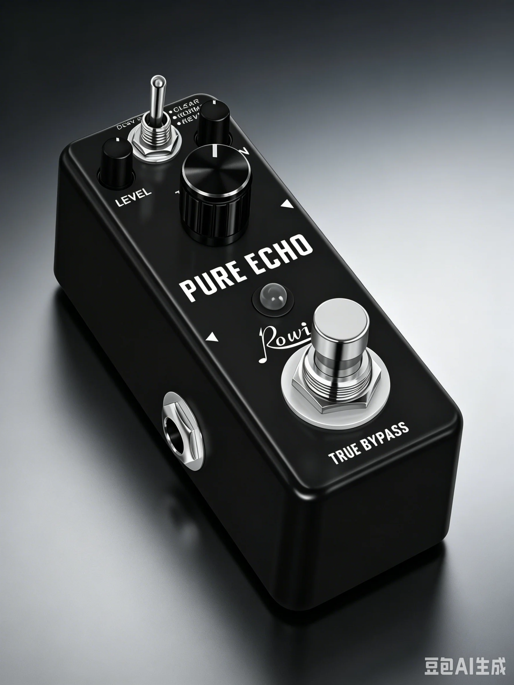 Rowin LEF-3803 Pure Echo Digital Delay Guitar Effect Pedal 3 Modes Clear/Normal/Reverse Echo, Max 1200ms Delay Time, Ture Bypass