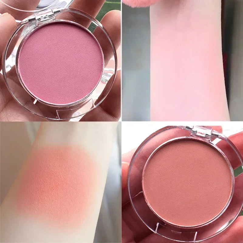 Paleta Heallor Monochrome Blush, Blush Mineral Pigmento Bochecha, Blush Rosto Rosa, Sombra Contorno Profissional, Rosa, 6 Cores