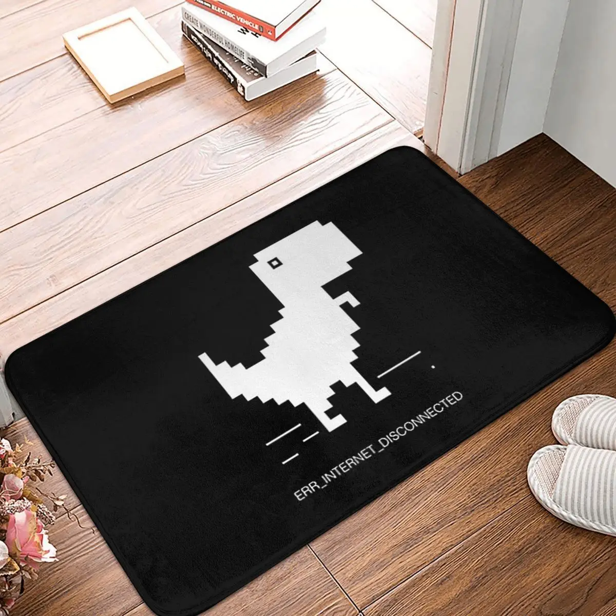 Disconnected Internet Dinosaur Geek T-Rex Dino Non-slip Doormat Floor Mat Carpet Rug for Kitchen Entrance Bedroom Footpad Mats