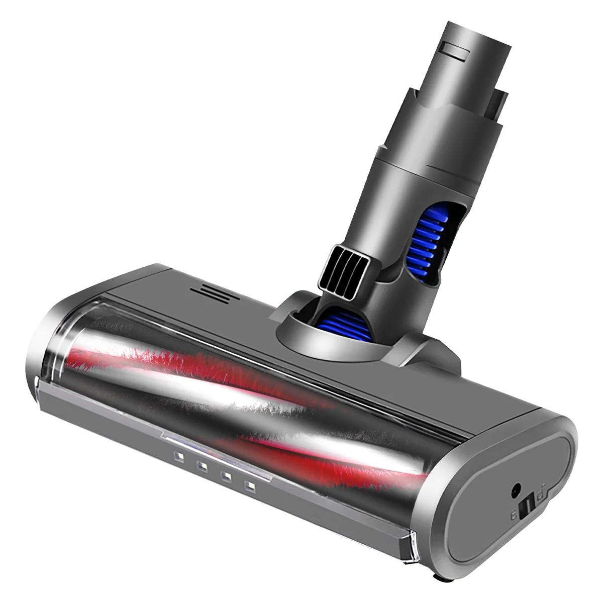 แปรงลูกกลิ้งเทอร์โบไฟฟ้าสำหรับ Dyson V6 DC58 DC61 DC59 DC62แปรงแบบปล่อยเร็วพร้อมไฟ LED สำหรับพรมพื้นแข็ง