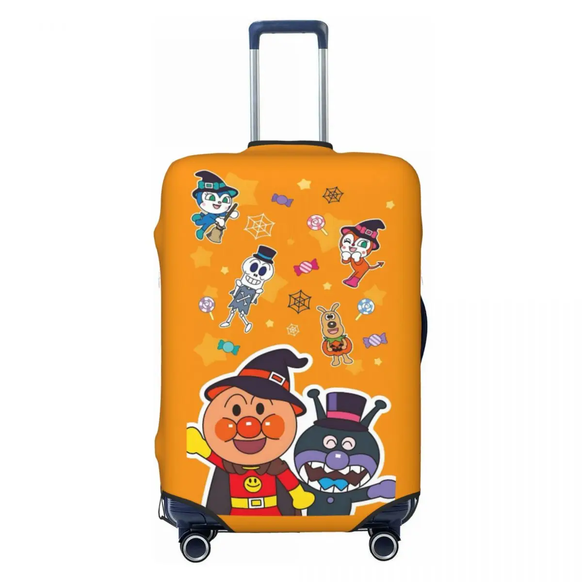 Custom Cute Anpanmans Anime Luggage Cover Protector Dust Proof Harajuku Manga Travel Suitcase Covers