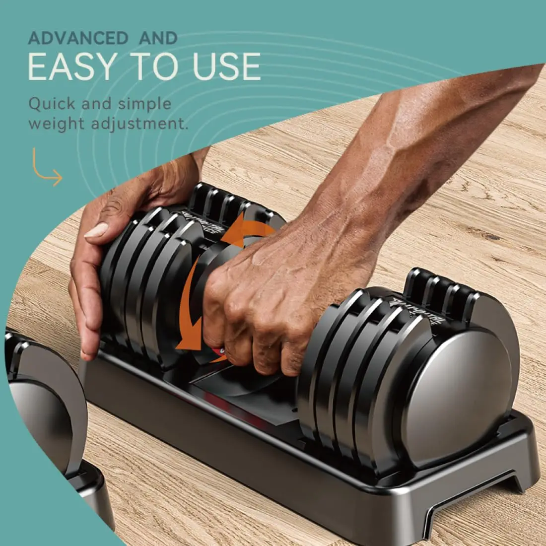 Adjustable Dumbbell Set 5-in-1 Quick-Lock 25lbs/50lbs Pair Anti-Slip Handle Home Gym Weights for Men & Women, Customized