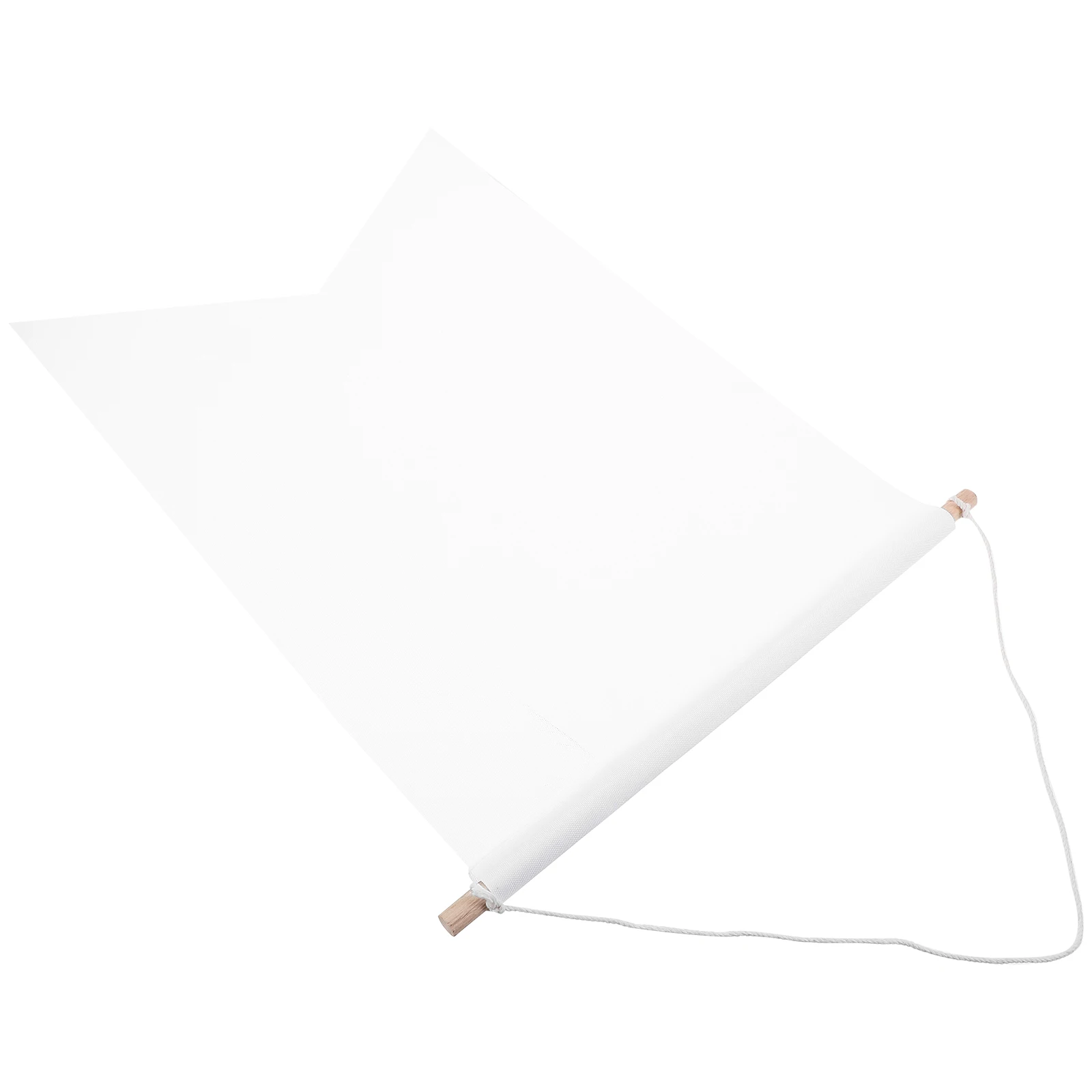 

Blank Hanging White Garden Flags Canvas Banner DIY Yard Home Blank Banner Supplies Single Layer Banners Mini Wood