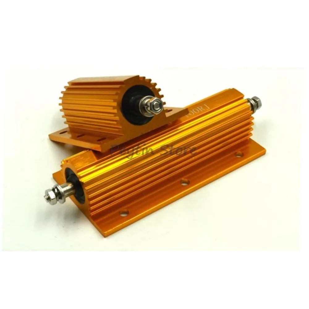

1Pc RXG24 150W 150W 5R 10R 20R 50R 100R 200R 500R Gold Aluminum Shell Resistance