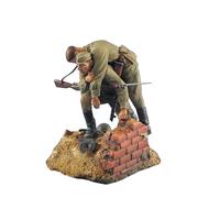 1/35 World War II character model, Soviet Union, Russia, saving Comrade Vinette, soldier combination GK figurine, white resin mo