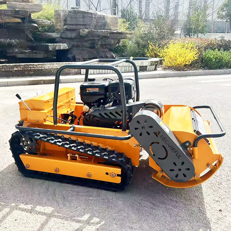 Customizable track-type 1000mm zero-turn mower with wireless remote control for smooth operation