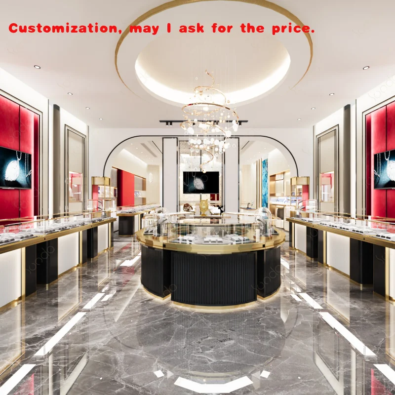 

custom.SUNDO Custom Modern Stylish Wood Jewelry Store Cabinet Tabletop Display Showcase