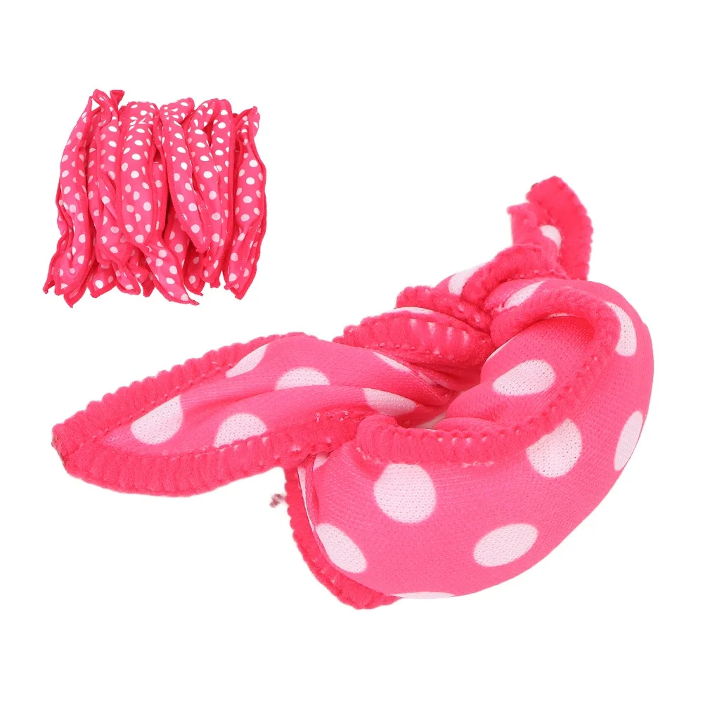 20pcs Folding Design Soft Foam Rollers Flexible Heatless No Heat Hair Curlers Soft Reusable Sponge Hair Rollers For Women