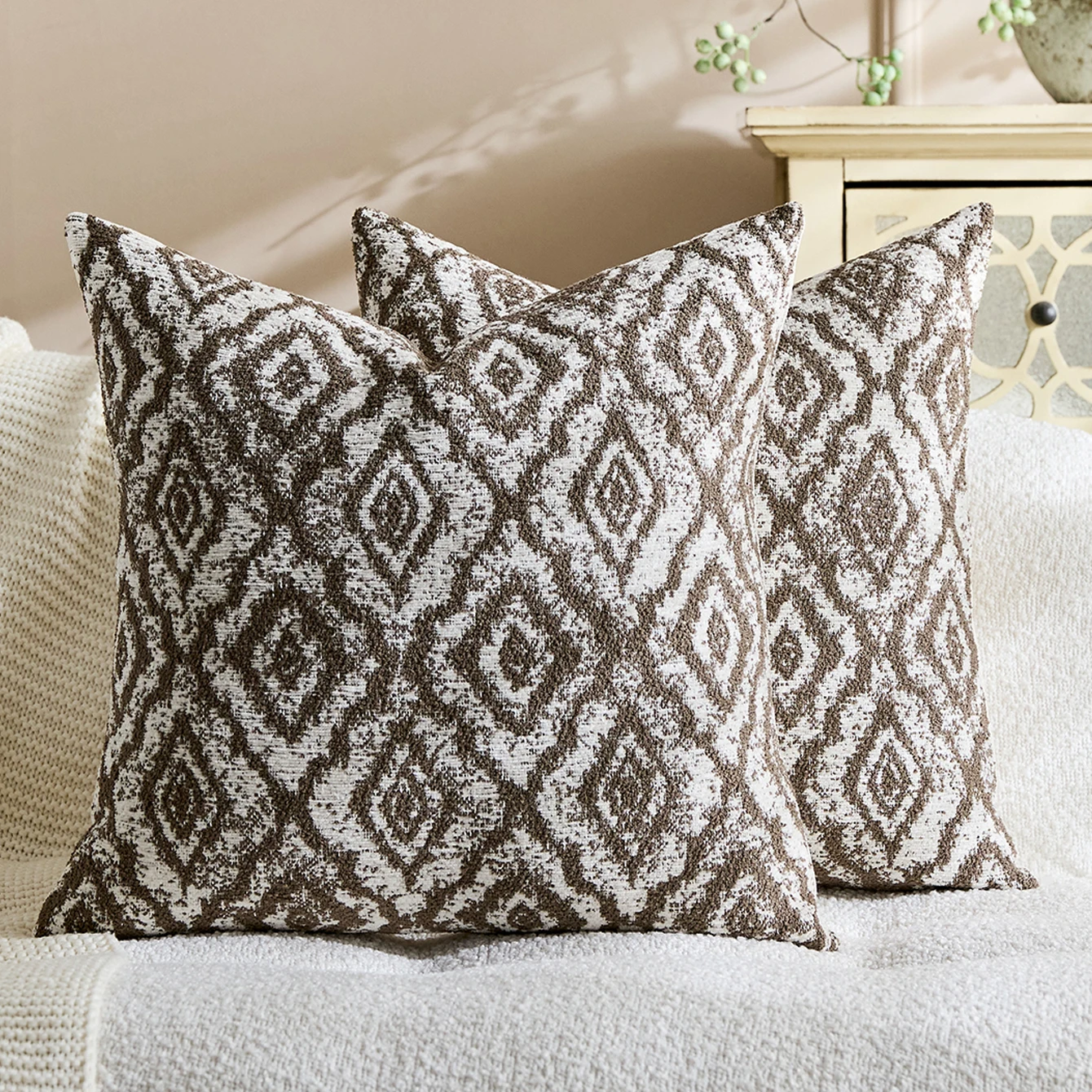 Lot de 2 housses de coussin dé - Pillow Insert 18X18 avis et prix