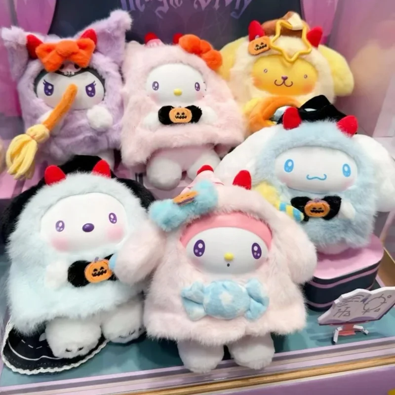 Autentyczne postacie Miniso i Sanrio Candy Carnival Night Series Blind Box Candy Glue Plush Girl Cute Backpack Pendant Gift