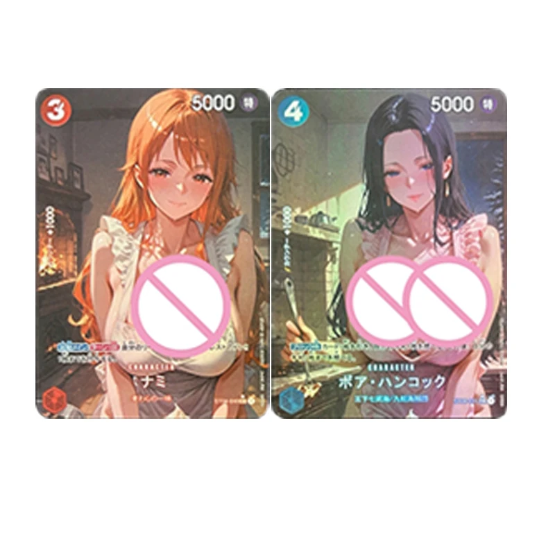 Anime Goddess Story Diy Color Flash Cards Nami Reiju Yamato Hancock Robin Collection Cards Christmas Birthday Gifts Boy Toys