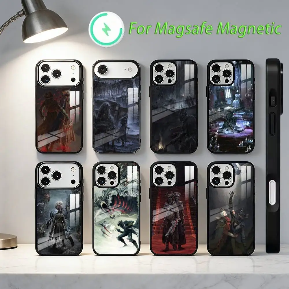 

Bloodborne G-Game Phone Case For iPhone17,16,15,14,13,12,11,Plus,Pro,Max For Magsafe Wireless Charging cover