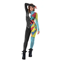 2024 Nuovo Halloween Horror Cosplay Nightmare Party Dress Sally Before Christmas Anime Girl Costume Outfit