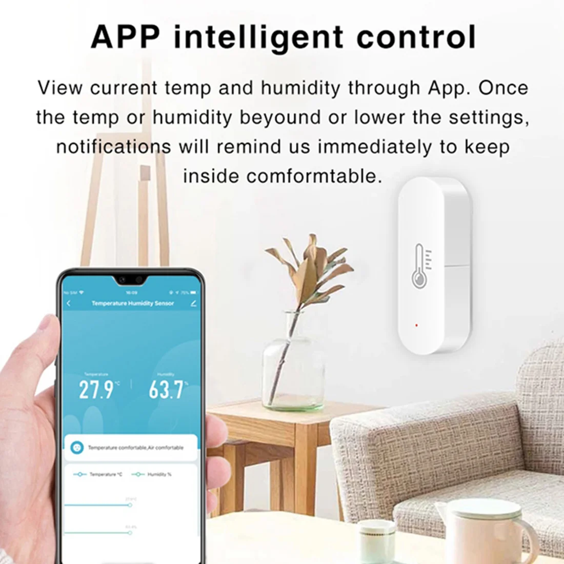 

【PUBLICITY】Tuya Wifi Temperature Humidity Sensor Smart Home Meter Indoor Hygrometer Thermometer Smart Life App Control